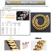 Cadena Cubana Wholesale Hip Hop Jewelry Luxury 14k 18k 24k Real Gold Plated Heavy Solid Miami Cuban Link Chain Necklace for Men