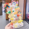 Koreanische Version Kinderhaarclip Cartoon Hair Accessoire Set süße Haare Clip handgefertigt Dopamine Girl Kopfbedeckung