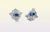 100 pezzi Hamsa Hand Evil Eye Kabbalah Luck Charms Ciondolo per gioielli che producono bracciale 19x12mm276k6517084