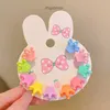 Красочный мини -захват клип детские аксессуары для волос милая детская конфеты девочка маленькая волоса с разбиты