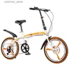 Bike Ride-ons da 20 pollici a velocità variabile a doppio disco a doppio freno pieghevole bici da bici da esterno per esterno per esterno
