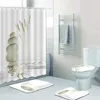 Tende da doccia in poliestere silenzioso tende da bagno erboso selvaggio-accessori per l'uso mutil per servizio post-vendita extra lungo 72 x 96 pollici