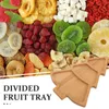 Servis uppsättningar julgranbricka dessertplattor Snack Christmass Xmas Shaped Fruit Cupcake Pan Creative Dish Bamboo Nuts