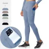 Pantaloni pantaloni da allenamento lunghi con leggings a compressione lycra tascabile che gestisce palestra allenamenti fitness indossano collant da basket da basket