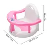 Badmattor Baby Foldbar Seat For Tub Sit Up Anti-Tipping Bathtub Safety Shower Chair Sits With Sug Cups