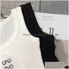 レディースニットティートップトップTシャツ女性タンクデザイナー刺繍ベストノースリーブ通気性ニットニットプーバーレディーススポーツトップd dhy8w