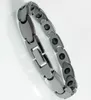 Link Chain Classic Par Armband Solid Tungsten Steel Health Care Magnetic Armband för män Kvinnor Homme Mannen Armbanden Weddin2070884