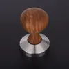 51 53 58 mm Pandage en palissandre Coffee Cadre Espresso Powder Flat Press Hammer Coffee Tamper Grind Grinder Espresso Barista Tool T306O