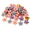 50pcs Flor com apliques de strass para roupas Capatinhos de costura Patches