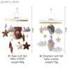 Mobiles # laisse faire des bébé rattles en bois en feutre doux carton ours nuageux étoile lune suspendue lit cloche mobile berceau montessori toys y240412