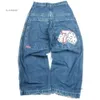 Jnco Jeans Men's Designer Mens Jeans High Quality Loose Fitting Jeans Retro Blue Baggy High Waist Wide Leg Trousers Streetwear Y2k Jeans 331