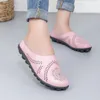 Casual Buty Flats Letse oryginalne skórzane kapcie poślizgną