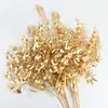 Fleurs décoratives Golden Artificial Plantes Palm Ginkgo Eucalyptus Feuille de mariage Arrangement de fleurs de mariage Accessoires de table de table Home Fake Decor