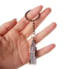 Principais anéis de moda Small London Big Ben Clock Greis Presentes Titular Metal Keychain Key Ring 240412