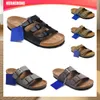 Designer Slifors Slides Sandals Flat estivi Sexy Real Platform Scarpe per le ladie Slide spiaggia 2 cinghie con fibbie dorate regolate EUR 36-45