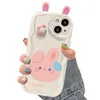 3D Bear Rabbit Case voor Samsung Galaxy A34 A33 A32 A31 A30 A20 A24 4G A23 A22 A21S A20S A14 A13 5G A12 A10S A04E A03 M14 Cover