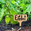 50PCS T-Type Plant Labels Eco-Friendly Wooden Plant Tags Markers For Bonsai Seed Potted Herbs Flowers Tool