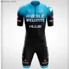 Cykeltröja sätter Huub Men Cycling Jersey Triathlon Clothing Tri Suit Skinsuit Ropa Ciclismo Hombre Bike Body Sport Swim Run Jumpsuit L48