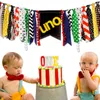 Stoelbedekkingen Hoge banner Verjaardagsfeest Vlag Bunting Layout Layout Levert het dineren Volledige Mexicaanse carnaval Baby