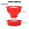 Bowls Popcorn Red High Lid Maker With Quality Kitchen Bucket Easy Silicone Fruit Dish Tools Bowl Chips Microwave