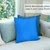 Oreiller azure Blue Throw Couvre le canapé de luxe S décoratif