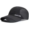 Bollmössor Mesh Baseball Hat Summer Men Kvinnor Solhat med visir andas snabbt torrt utomhusfiske Vandring Sport Cap Fashion