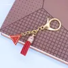 Key Rings Bling Red Rhinestone Dear Triangle Delta Tassel Sorority Key Chain Jewelry 240412