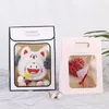 Enveloppe cadeau visible Boîte à fleurs transparente Emballage de papier de mariage Luxury Portable