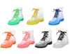 2022 Rain Boots Platform Fashion Transparent vattenskor för kvinnliga klassiker Bow Flats Lowheeled Middle Tube Rain Boot Waterproof 1460606
