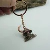 Keychains Wicca Nature Keychain - Moon Mountain & Mushroom Magic Charm