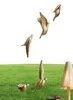 Oturma Odası Reçine Kuşlar Dekor Yaratıcı Duvar Resimleri Hayvan Minyatür Figürin 3D Sticker TV Arka Plan Duvar Süsleme 2206143859053