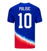 2024 2025 Maglie di calcio pulisica degli Stati Uniti McKennie Reyna McKennie Weah Swanson USAS 23 24 25 Morgan Rapinoe Men Kit Kit Shirt da calcio