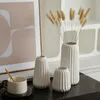 Vases en céramique Ensemble de vase simple décoration intérieure artisanat décoratif blanc