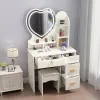 Dressing Table Modern Minimalist Drawers Amp Stool Bedroom Small Apartment Simple Modern with Mirror Storage Cabinet Furniture