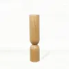 Candle Holders Wooden Holder With Decor European Simple Candlestick Geometric Japanese Wedding Incense