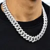 Anpassad sterling Sier smycken fina smycken halsband hiphop miami kubansk länkkedja för män