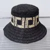 Kadınlar için Tasarımcı Hasır Şapkalar Katlanabilir Kova Şapkaları Tasarımcılar Casquette Erkek Güneş Kapı Plajı Lafit Çim Moda Moda Saman Vizörü Seyahat Güneş Şapkası Forfor Hat