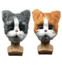 Feestmaskers schattig kattenmasker Halloween nieuwigheidskostuum feest vol hoofdmasker 3D realistische dierenkattenhoofdmasker cosplay props 2208267893250