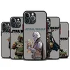 Caixa de telefone do bebê S-Star-Wars para Apple iPhone 15 Pro Max 13 14 mais 12 mini 11 Pro XR 8 SE 7 6S XS Max Tampa fosca