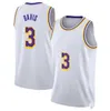 Basketballerseys 23 James 3 Davis Austin Reads White Black Mamba 2023/24 Fans City Jerseys Men Men Youth Women S-XXL