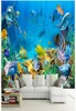 3D tapet anpassad foto icke-vävd väggmålning undervattensvärlden fiskrum målning bild 3d väggrum väggmålningar tapeter9887784