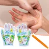 1 Satz von Point Glove Foot Acupressure Sockenmassage -Strick -Socken -Point -Werkzeug Man Man Reflexzonenhandschuhe Hand S5K2