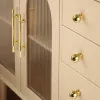 Solid Brass High-end Handmade Hammer Pattern Dresser Wardrobe Handle Kitchen Drawer Handles Closet Furniture T Bar Cabinet Knobs