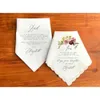 Custom Mother of the Bride Gift, Father of the Bride Gift, Wedding Handkerchief, Personalized, Wedding Gift for Parents