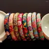 Bangle Classic Vintage Cloisonne Filigree Handikraftgåvor för kvinnor Girl Emalj Bangles Armband Accessories smycken