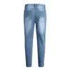 Pantalon masculin style américain vintage jenas 2024 streetwear de mode Design lâche droite denim élastique pantalon long