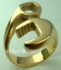 Strumenti a forma di chiave piena d'oro 18K Handyman Anello in acciaio inossidabile R153 Size 7155897716