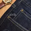 Herr jeans designer modedesigner jeans stil varmt tryck hål färg smal stretch små fötter denim