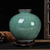 Vasos jingdezhen vaso de cerâmica artesanal criativo ornamentos vintage artesanato em decoração em casa