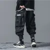 Spodnie 11 Bybb's Dark Hip Hop Winter Pole Harem Pants Men Streetwear Joggers High Street Pockets Male Streetwear Black Haruku WB029